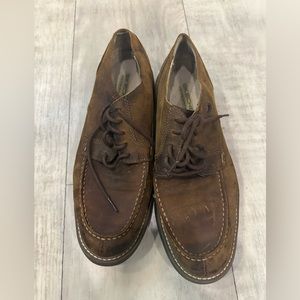 Sketchers men Oxfords brown leather upper size 12